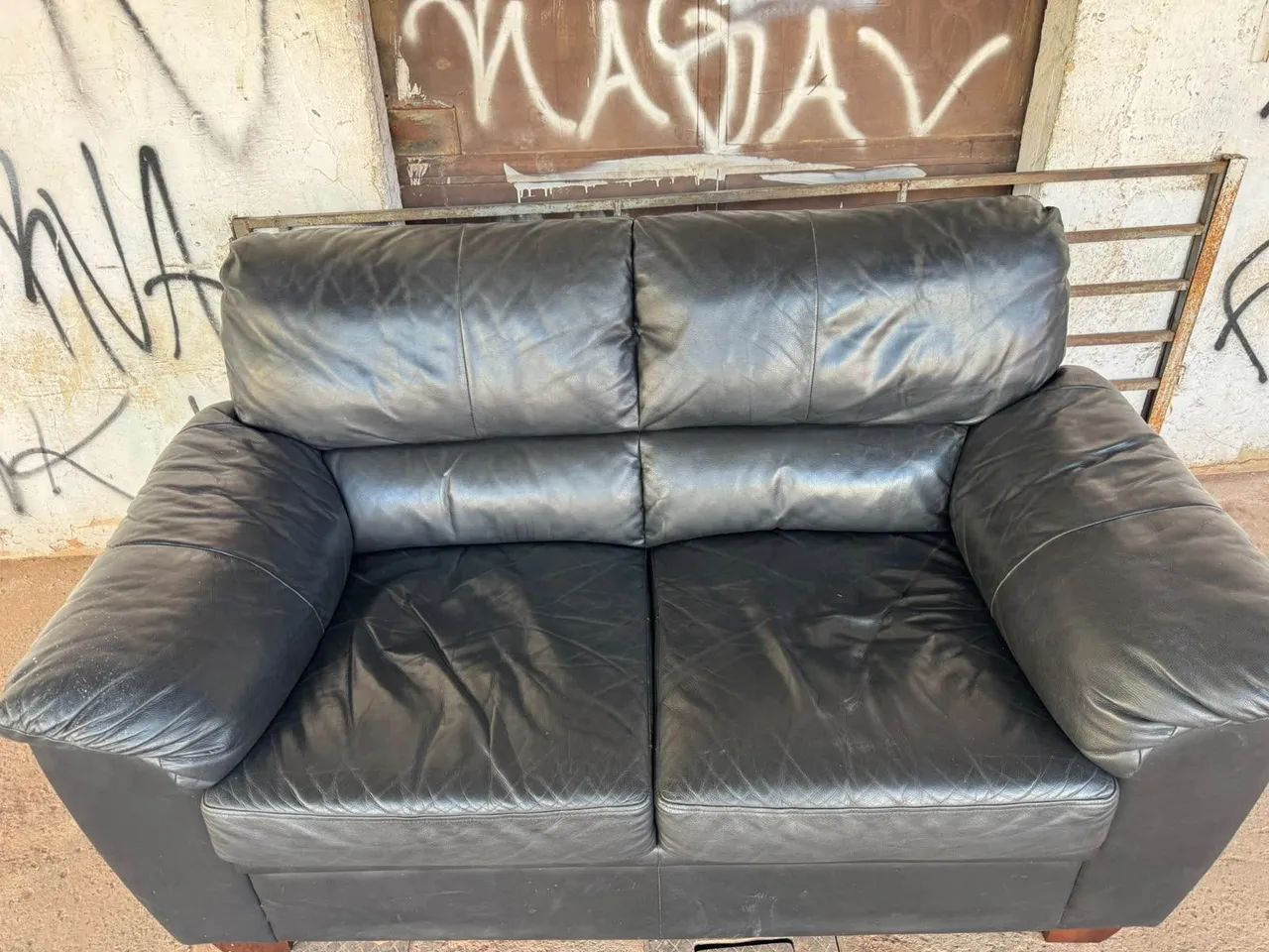 Sofa de couro 