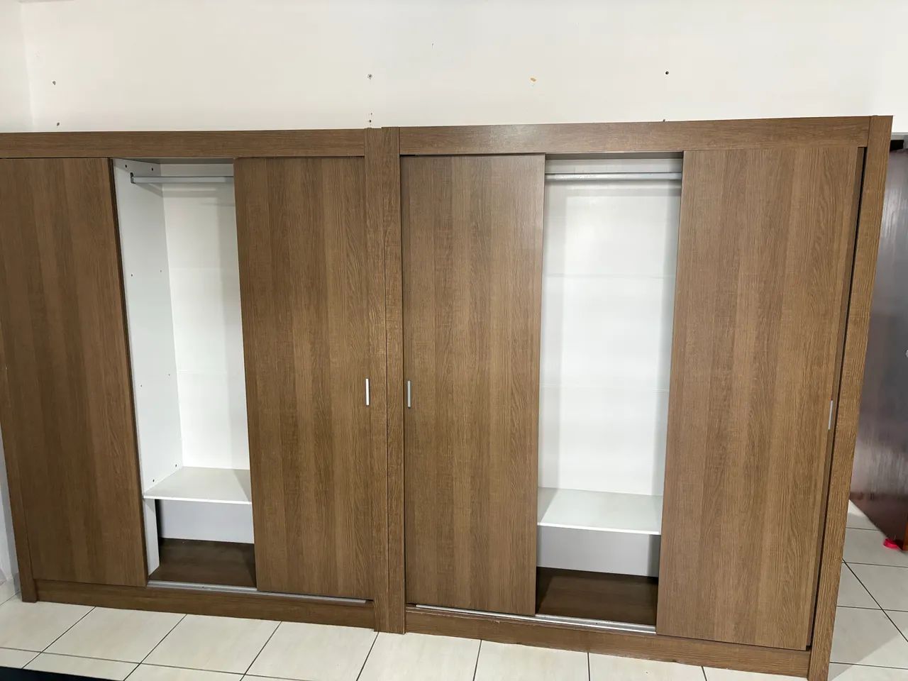 Guarda Roupa 2 Módulos 3 Portas de Correr Cada - Foto 2