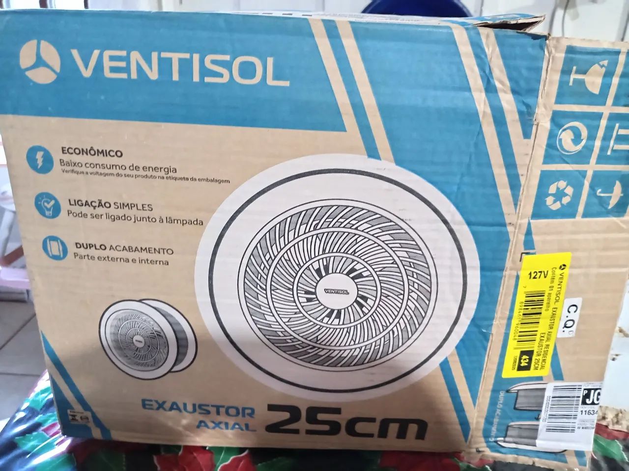 Exaustor axial 25cm