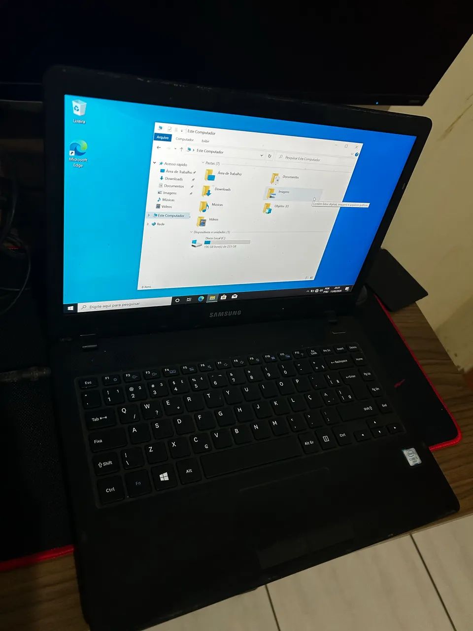 Vendo notebook Samsung core i3 6º geração 