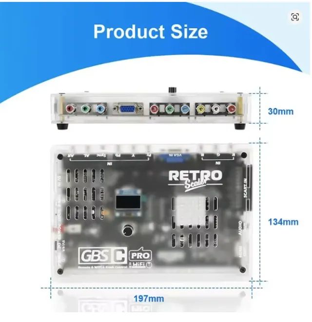 upscaler retroscaler gbsc control pro com fonte e atualizada  - Foto 3
