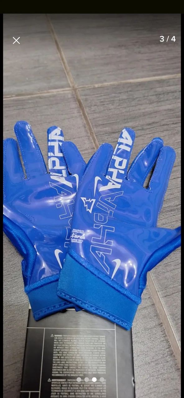 Luva Futebol Americano Nike Super Bad P - Foto 4