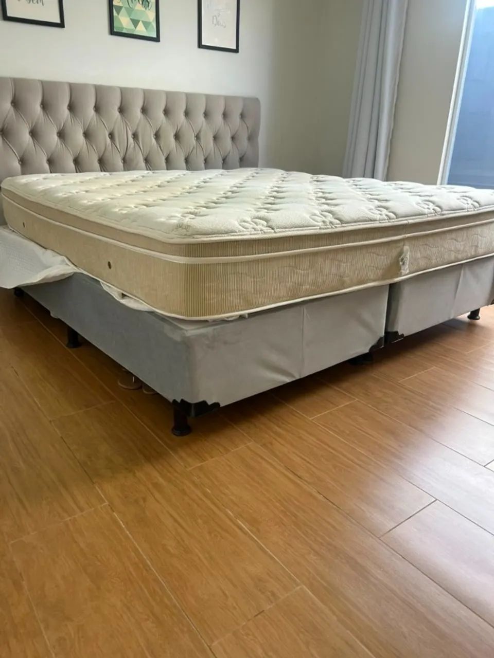 Cama box + colchao + cabeceira - Foto 4