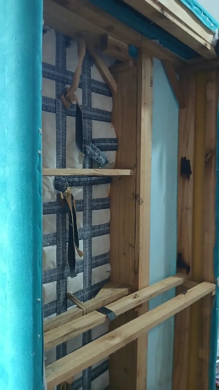 Sofá-cama com estrutura em madeira  - Foto 5