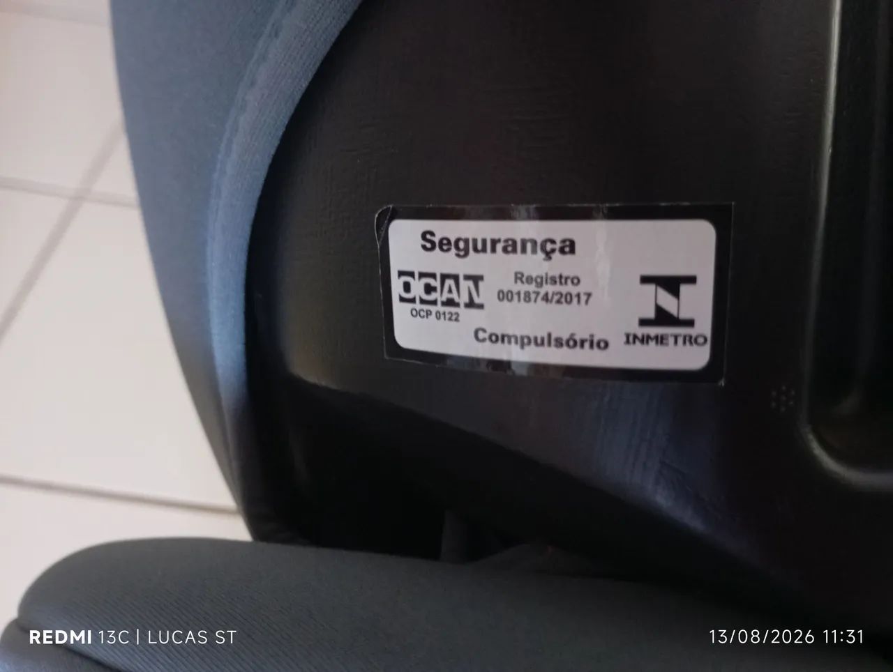 Cadeirinha Infantil para carro Safemax Fix 2.0 Isofix 9-36 Kg Cinza Litet - BB459 - Foto 4