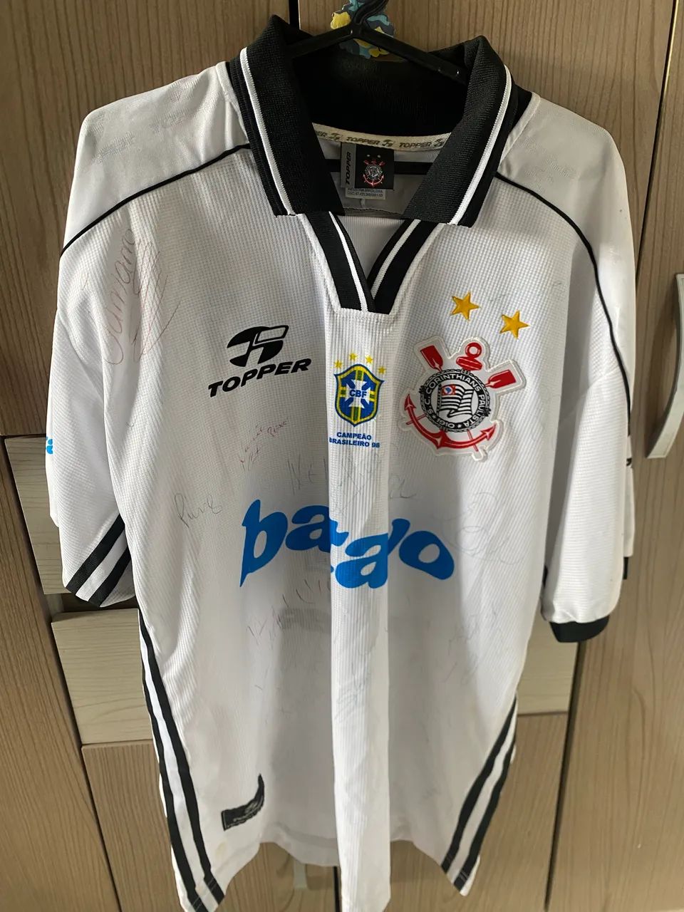 Camisa Corinthians 1999 autografada 