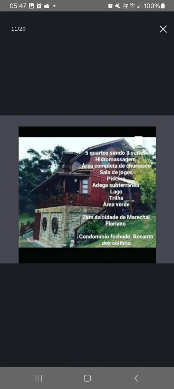 Vendo ou Troco Chalé em Marechal Floriano/ES - Foto 2