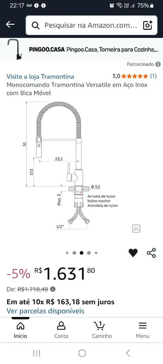 Faucet gourmet monomando Deca64962665484161123
