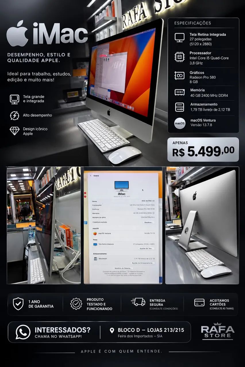 iMac 2017 27 polegadas 