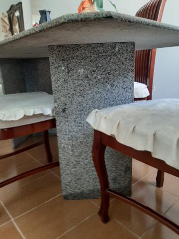 Mesa de jantar de mármore com 6 lugares - Foto 3