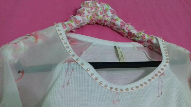 Blusa flamingos - Foto 2