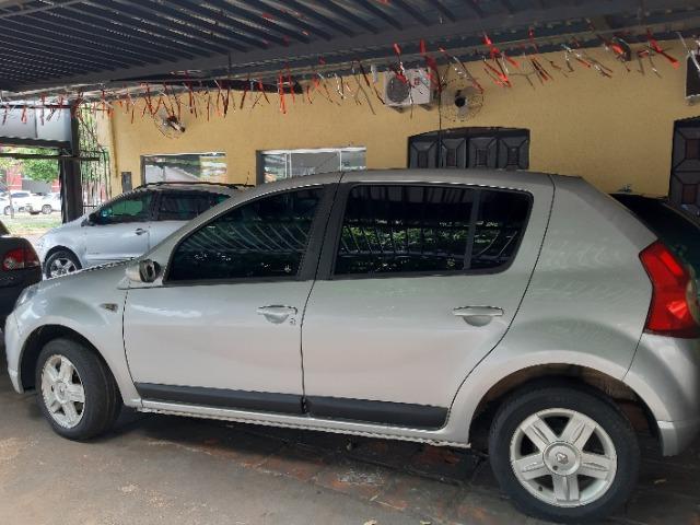 Renault Sandeiro 1.6 prata 2009 completo, impecável!!! super conservado! - Foto 4