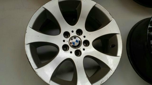 Roda aro 18 BMW Prata Côncava M3 5X120 jogo originais duas talas