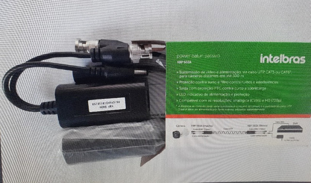 Power Balun Passivo Intelbras Xbp 502a ( tenho 74 pares novos ) - Foto 2
