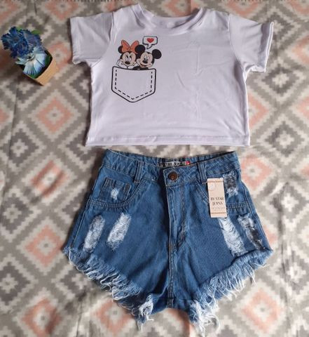 conjunto de roupa jeans