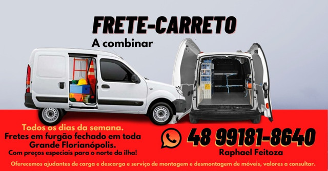 Fretes e Carretos especializados em furgão fechado
