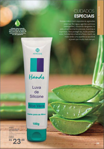 Creme Hidratante Luva de Silicone Hinode