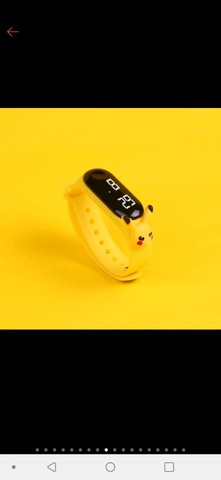 Relógio digital do picachu