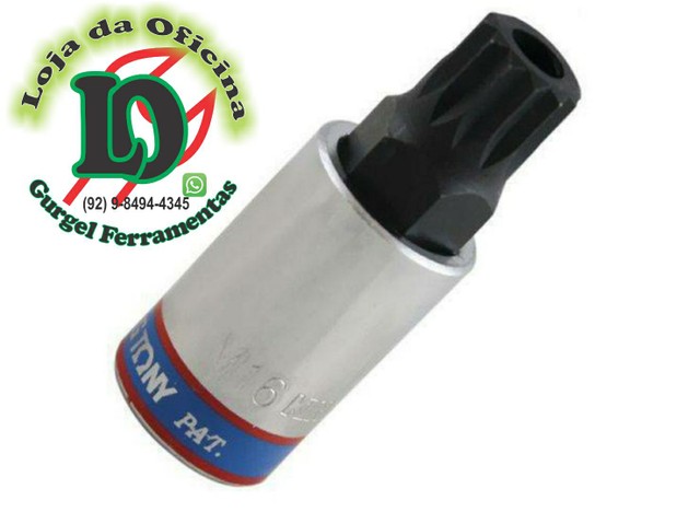 Chave Soquete Multidentada com Guia 1/2" x M16 - KING TONY