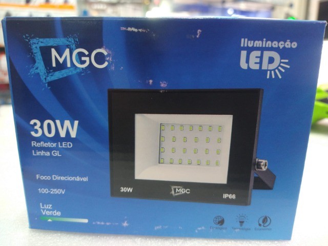 Refletor 30w luz verde ip66