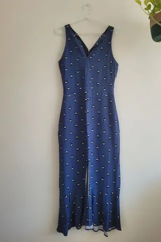 Vestido azul Maria Filó
