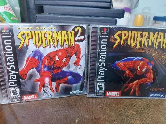 Spider-Man 2: Enter Electro Jogo PS1 Midia Fisica