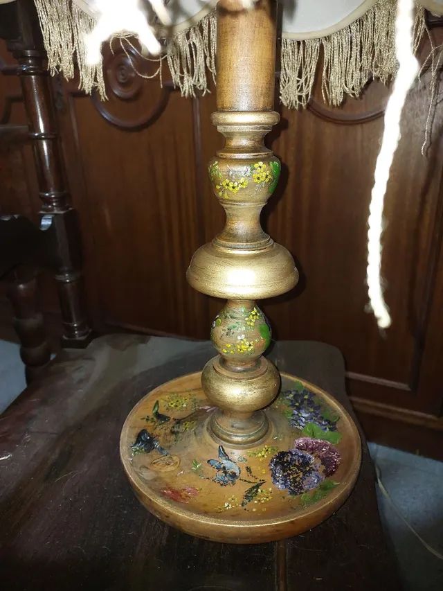 ABAJUR PAR ANTIGO IMPÉRIO EM PERFEITISSSSIMO ESTADO  - Foto 4