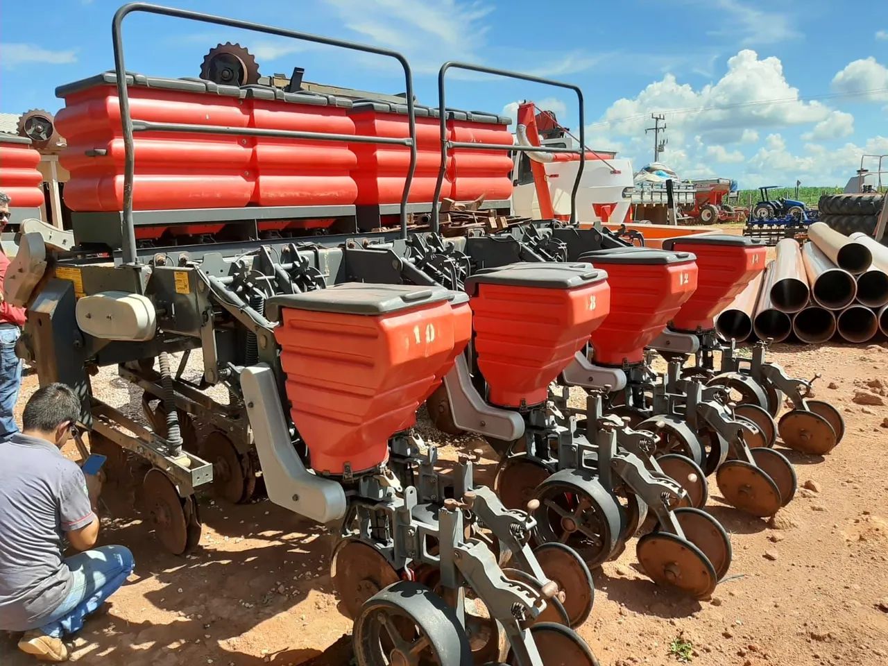 Plantadeira MF 508 com monitor 7 linhas - Foto 3