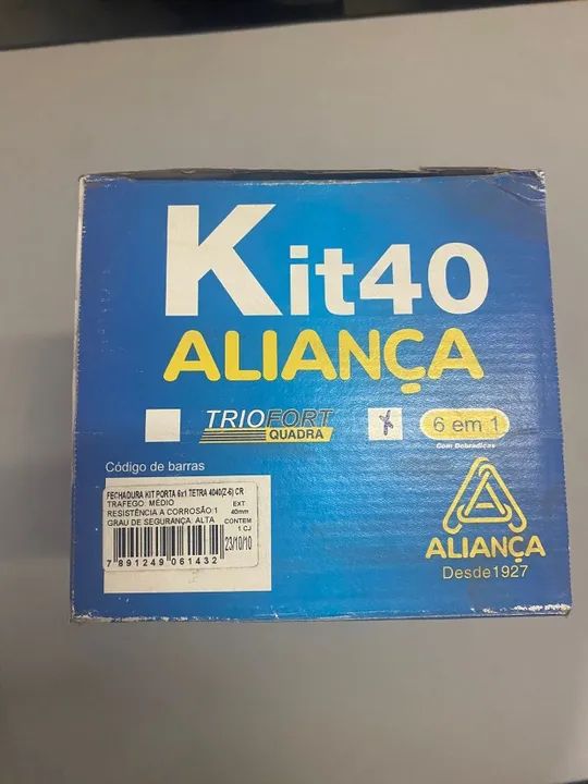 Fechadura kit Porta 6x1 Tetra 4040 ALIANÇA - Foto 3