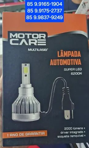Lampada automotiva super led h1 6200k 2000 lumens au832