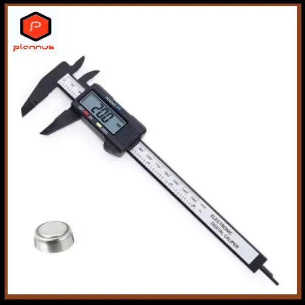 ** Paquímetro Digital Eletrônico 150mm com Visor LCD Fibra Carbono (z508) - Foto 3