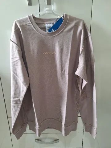 Blusa Moletom Adidas Loopback Crew Tamanho G Original