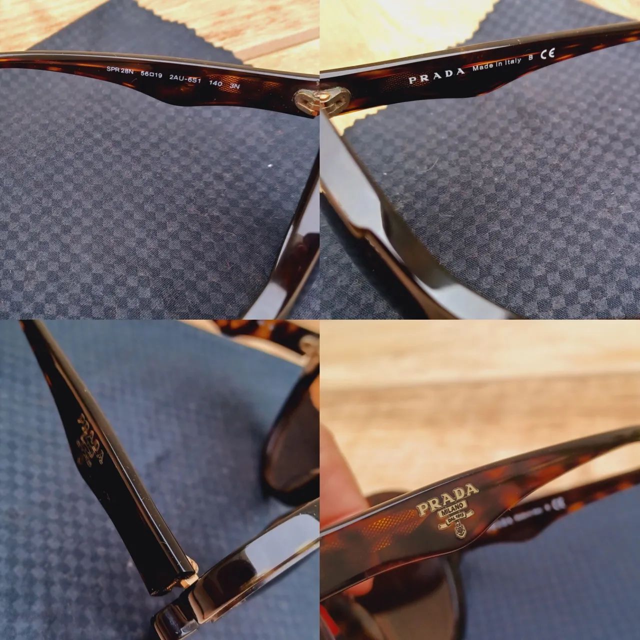 Óculos Prada edição limitada Butterfly frame glasses original  - Foto 5