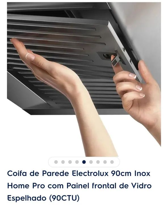 Coifa de Parede Electrolux 90cm Inox Home Pro - Foto 5