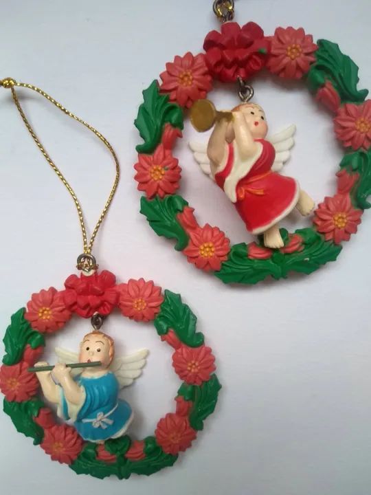 Kit Enfeites De Natal Para Árvore - Guirlanda de Anjos  - Foto 2