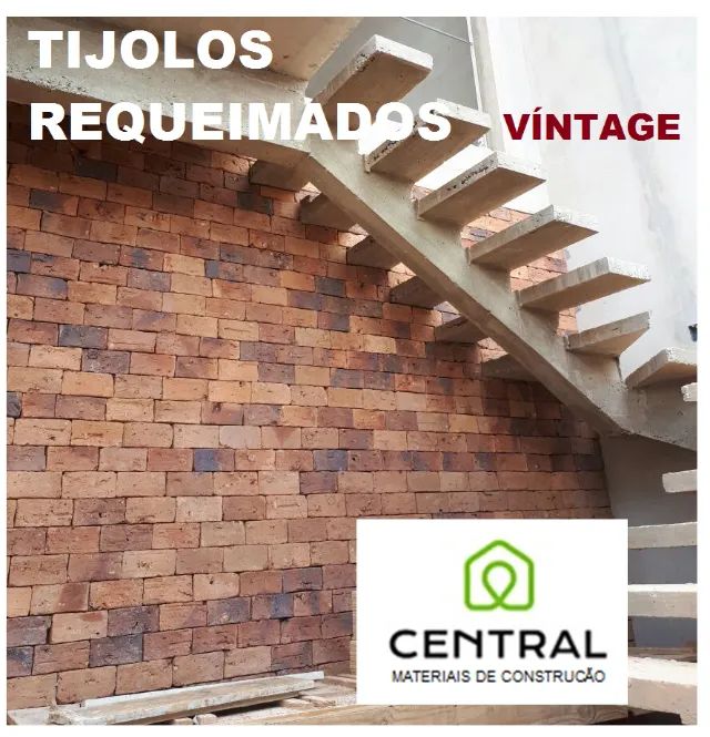 Plaquetas Requaimadas tijolinhos para revestimento rústico - Foto 3