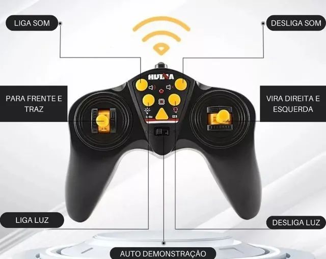 Caminhão RC da marca Huina 1318, carreta Truck prancha plataforma - Foto 4