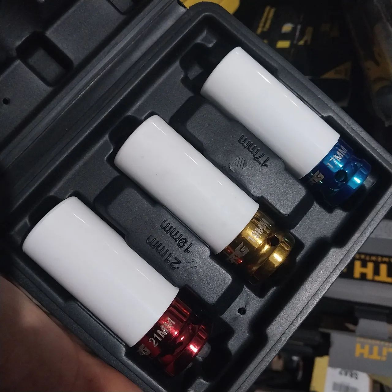 Jogo de Soquetes Roda Carro 17mm 19mm 21mm