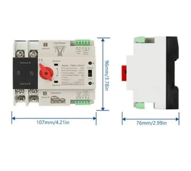 Chave de Transferência Automatica 02 polos tomz 220v - Foto 4