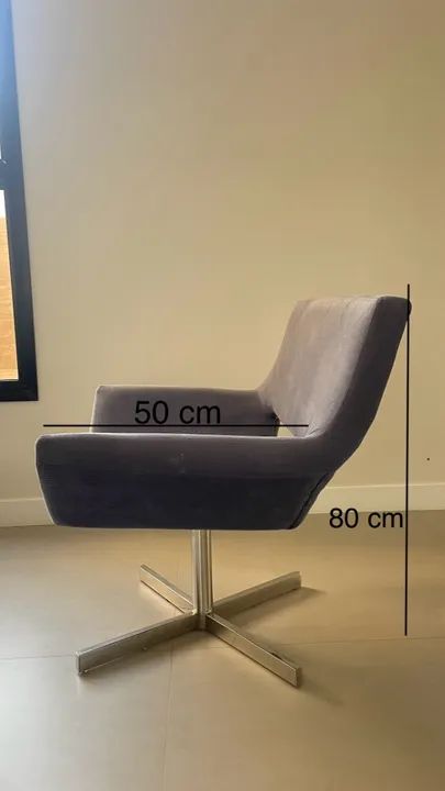 Duas Poltronas giratórias elegantes - Foto 3