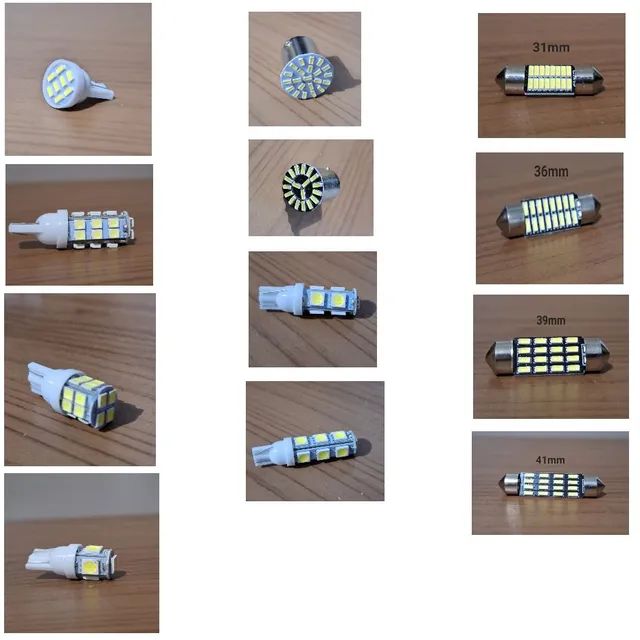 Leds pingo t10 t20 t5, torpedos e etc. Para carros e moto - Foto 3