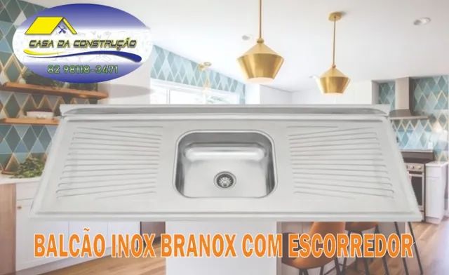 BALCÃO INOX com Escorredor branox - Foto 3