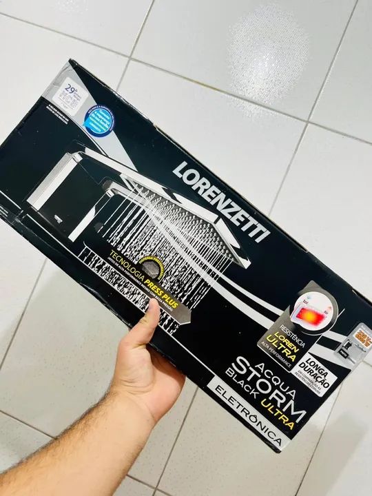 Chuveiro Lorenzetti Acqua Storm Black Ultra 