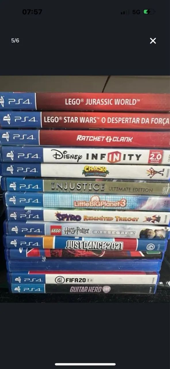 Jogos para PS4.