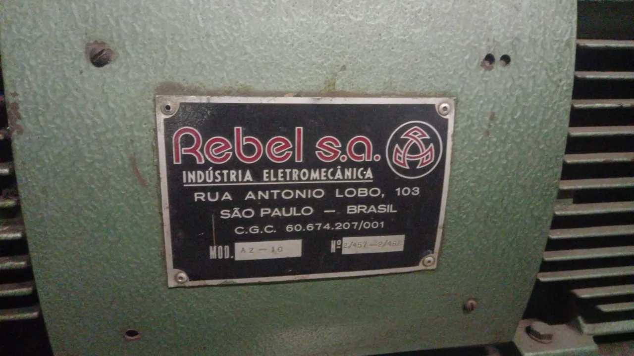 Motor Elétrico Rebel s.a. 60.674.207/001