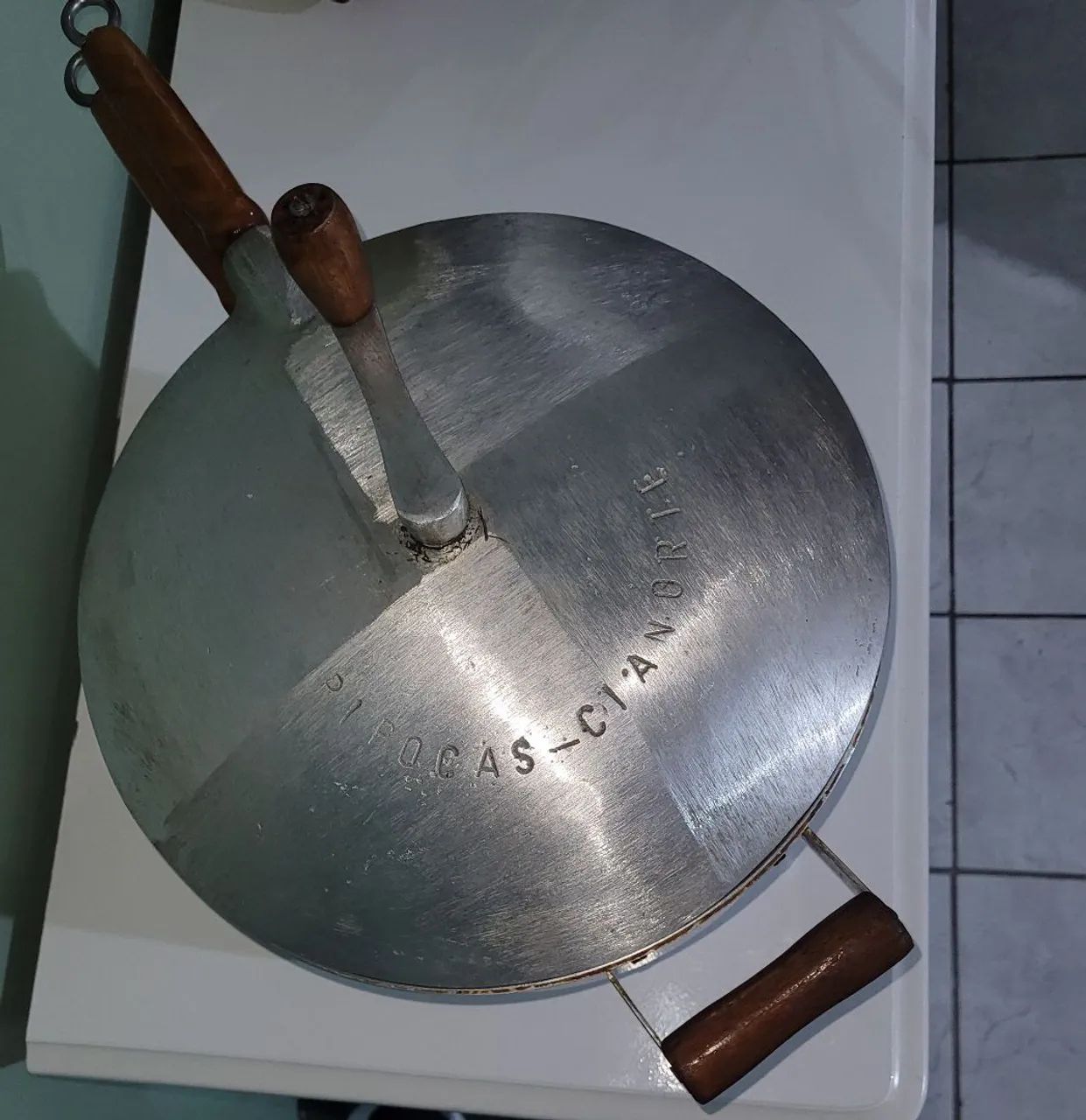 Pipoqueira grande alumínio fundido profissional  - Foto 5