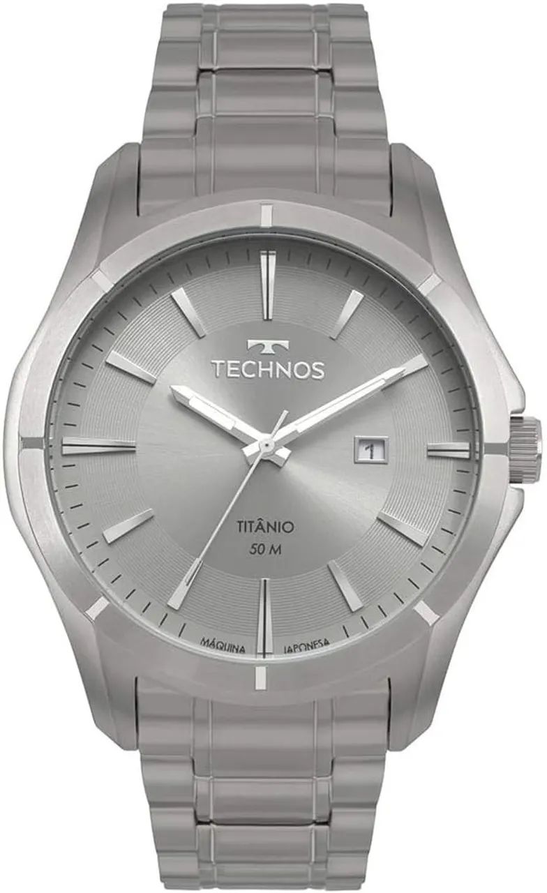 Relógio TECHNOS Masculino Executive 2115MTW/4C *Titânio