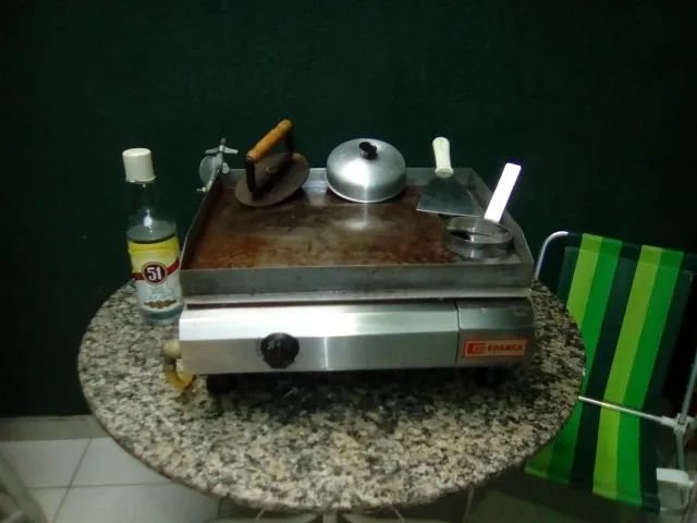 Chapa/grill a gás profissional Edanca