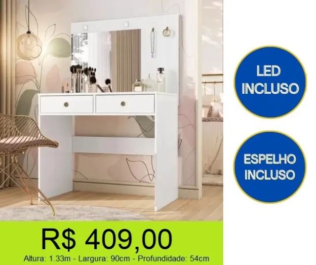 Penteadeira com LED - Altíssima qualidade 