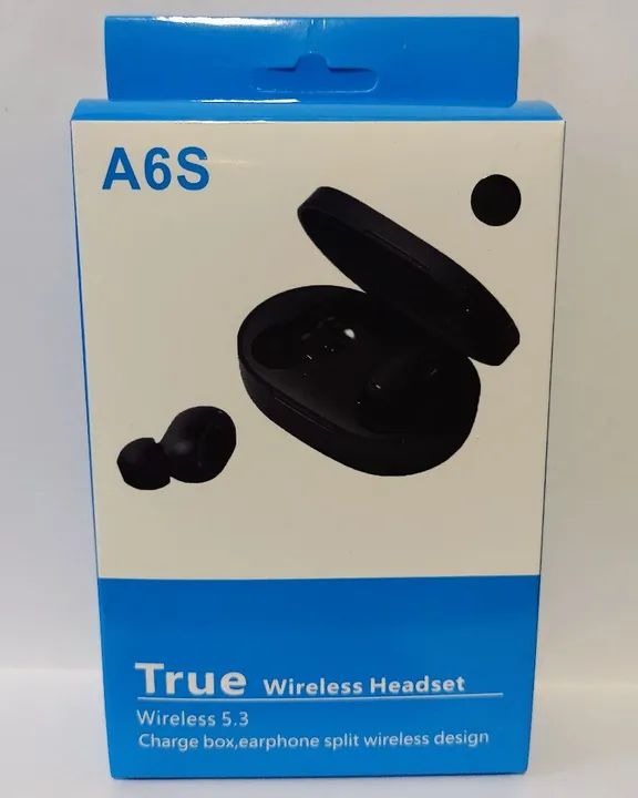 Fones de Ouvido Bluetooth A6S - True Wireless